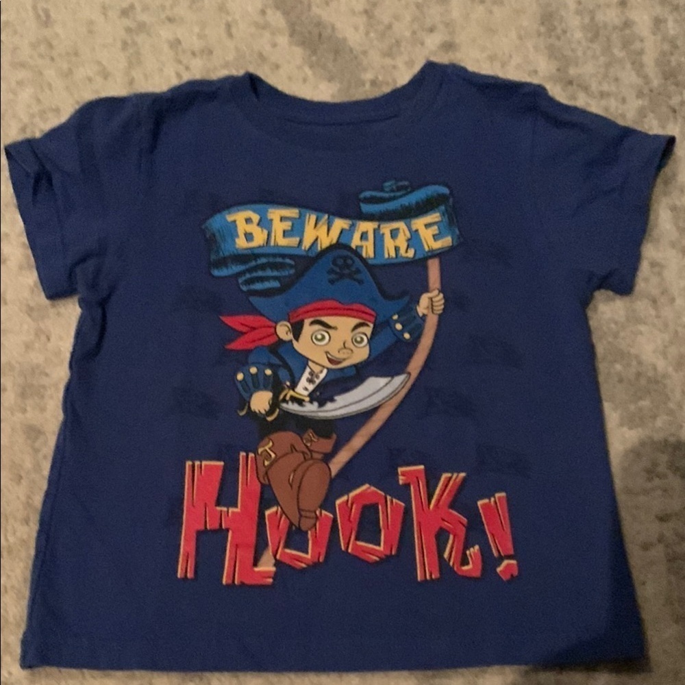 Disney store Kids Pirate Adventure Blue T-Shirt